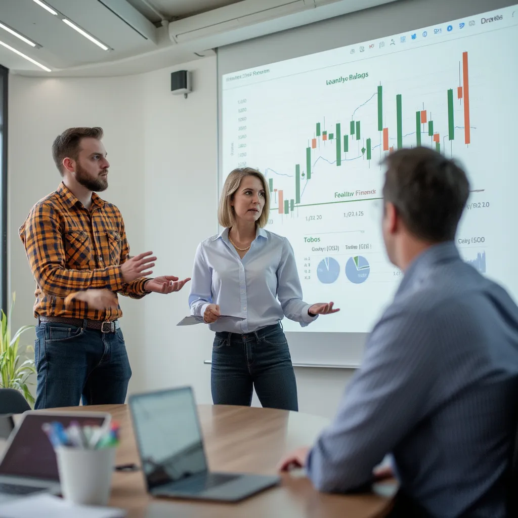 Instructores enseñando finanzas