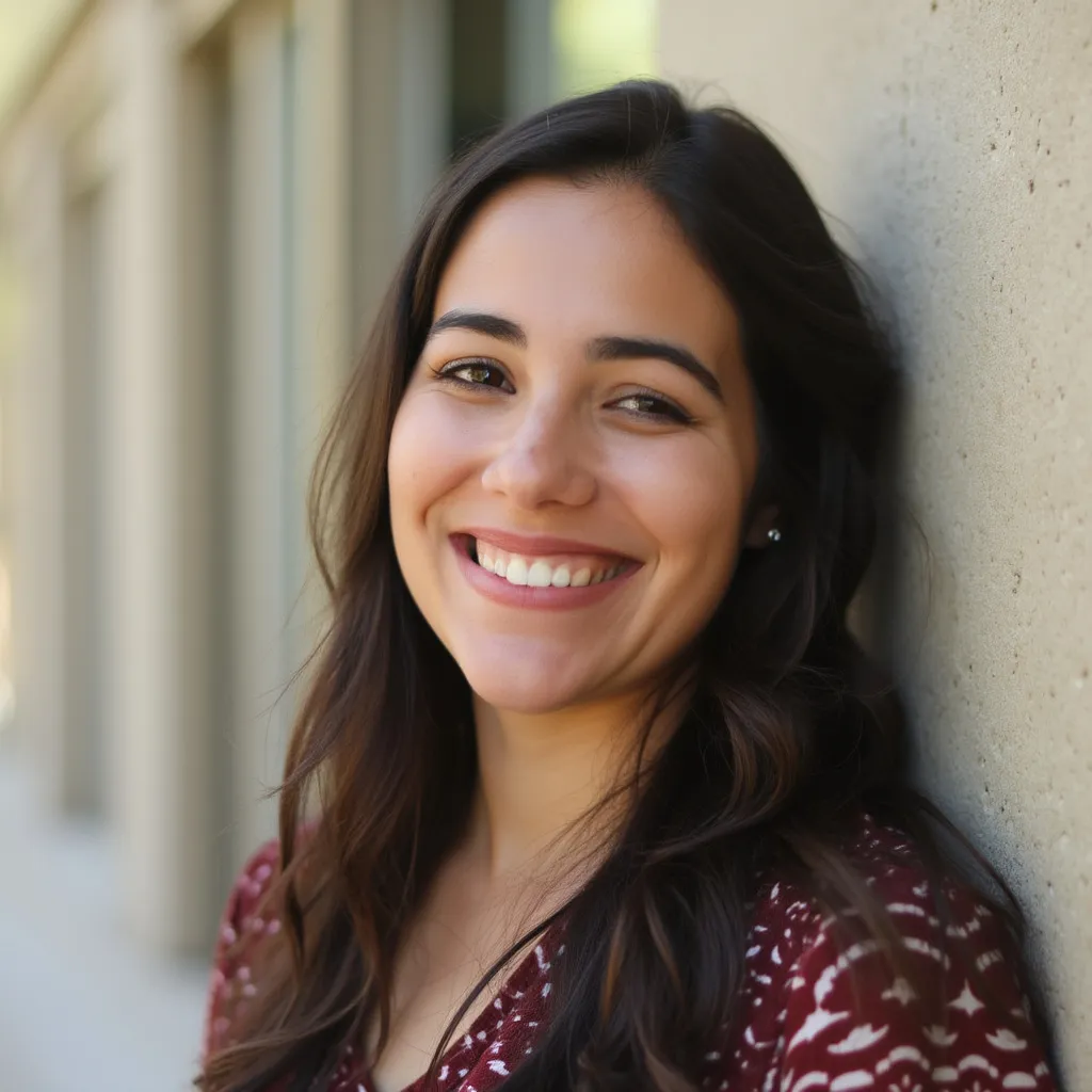 Foto de Sofía López, estudiante graduada